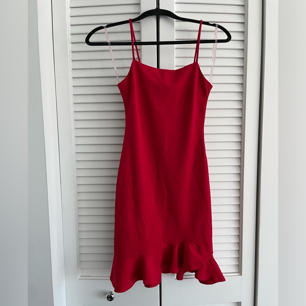 Sunset & Spring Ruffle-Hem Body-Con Dress - Picture 2 of 4